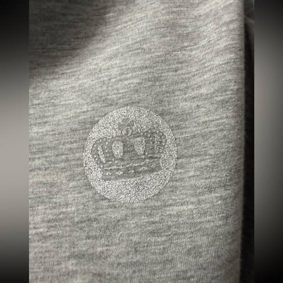 Juicy Couture Womens Sz M Puff Sleeve Glitter Logo Hoodie Grey Lightweight - Picture 2 of 12